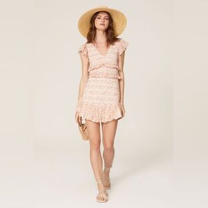 LoveShackFancy Pink Sonora Mini Dress - XS - worn twice - in very good condition